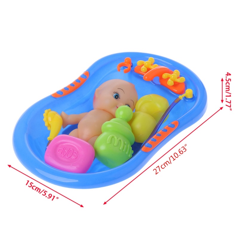 Mary 1Pack/5Pieces Pool &amp; Water Toy Mainan Mandi Interaktif Hadiah Musim Panas Liburan Pantai Mengambang Set Untuk Balita Bayi1