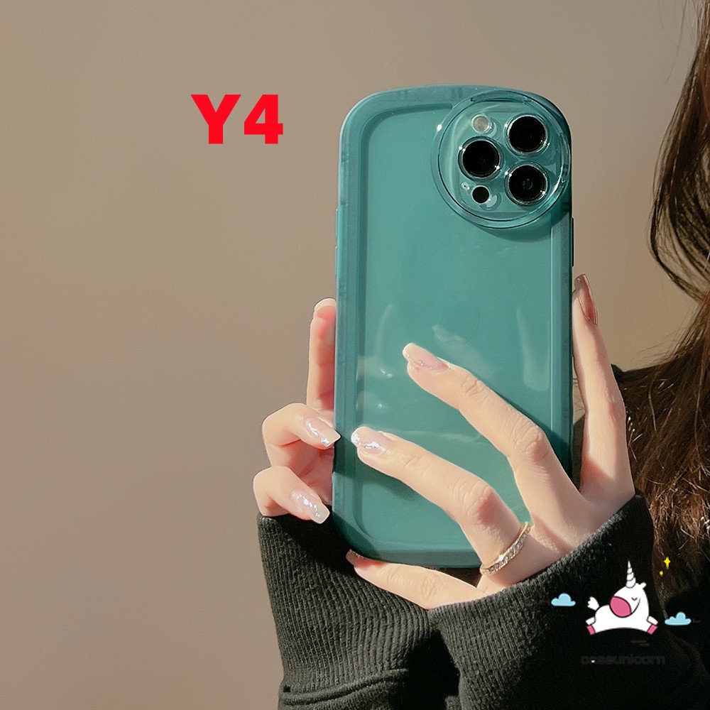 Soft Case Transparan Warna Macaron Untuk iPhone 7plus 8plus XR 11 12 14 Pro Max 6 6s 7 8 14 Plus