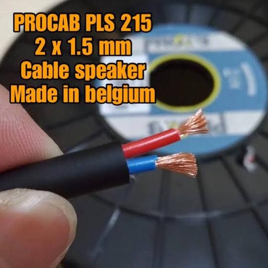 Procab Made In Belgium - Pls 215 - Cable Speaker 2X1.5 Mm - 100 Mtr