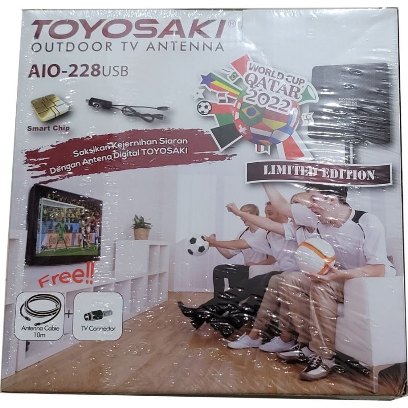 Antena Digital Toyosaki AIO-228Usb 228sc Antena Outdoor Indoor AIO 228 USB 228 SC