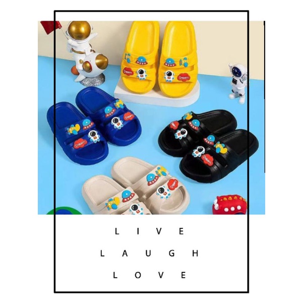 Sandal Slop Anak Karet Astronot Nasa Import High Quality RF