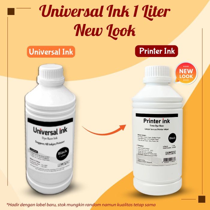 Tinta Printer Hitam 1 Liter Universal Ink Refill Cartridge Printer!