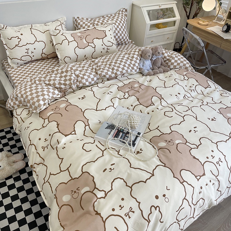 Selimut Katun Halus BedCover Katun Aesthetic Termurah Terlaris Bedcover Size 160x200CM  Bahan Halus Premium