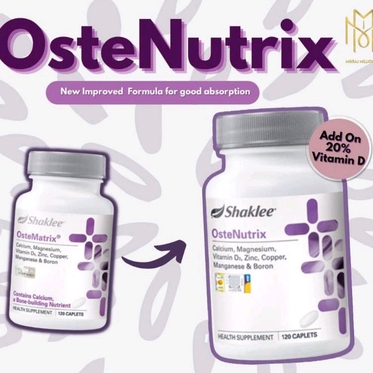 Jual SHAKLEE OSTEMATRIX OsteNutri Calcium Kalsium 120S | Shopee Indonesia