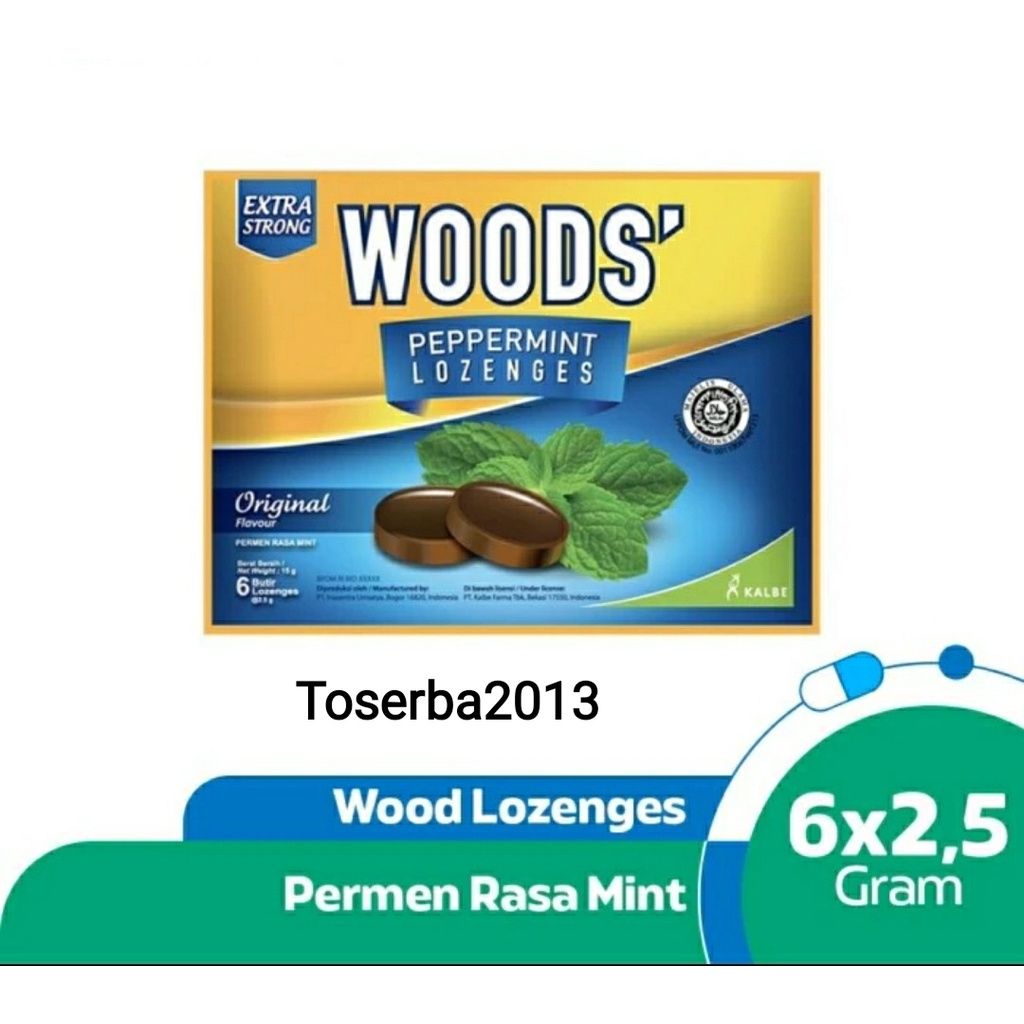 

Woods Lozenges Original Isi 6 Butir - Permen Pelega Tenggorokan