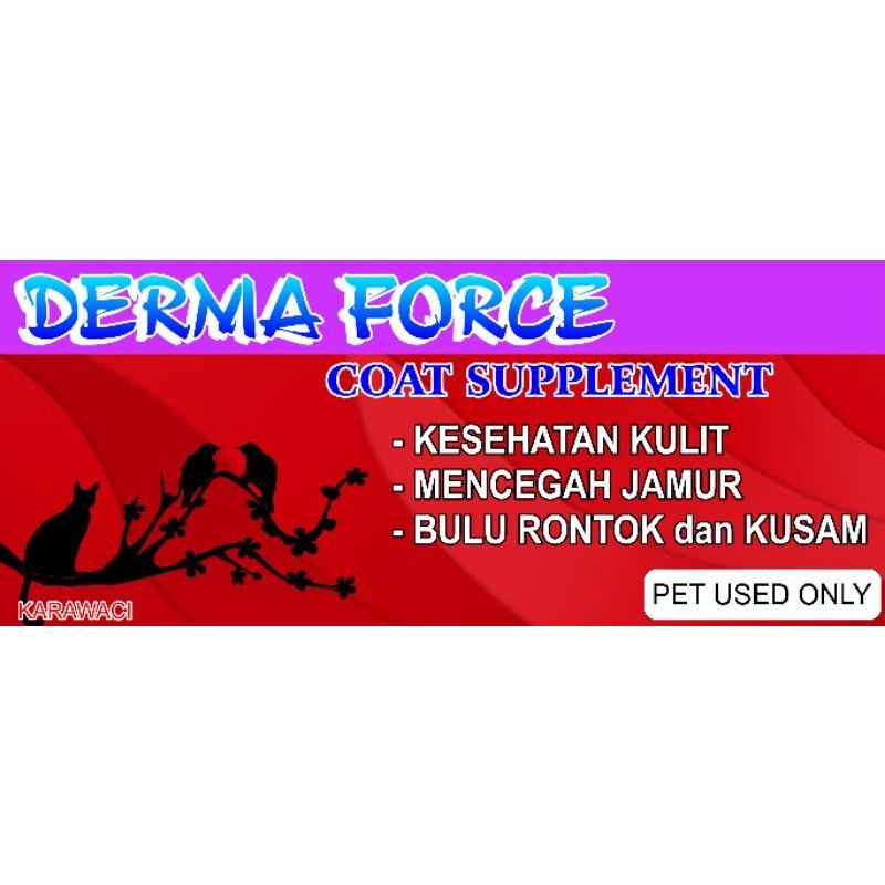 Derma Force Obat Anti Jamur Scabies Jamur Bulu Rontok Kusam Kucing Anjing