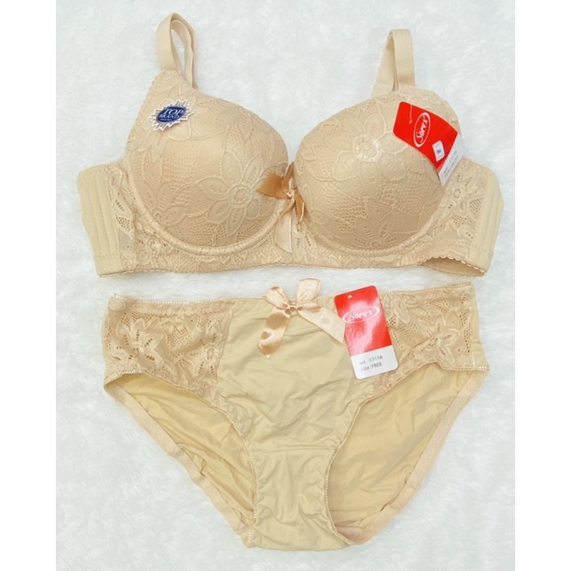 BH Set | Bra Set + CD Brukat SOREX 17126 Pakai Kawat Dan Busa Tipis