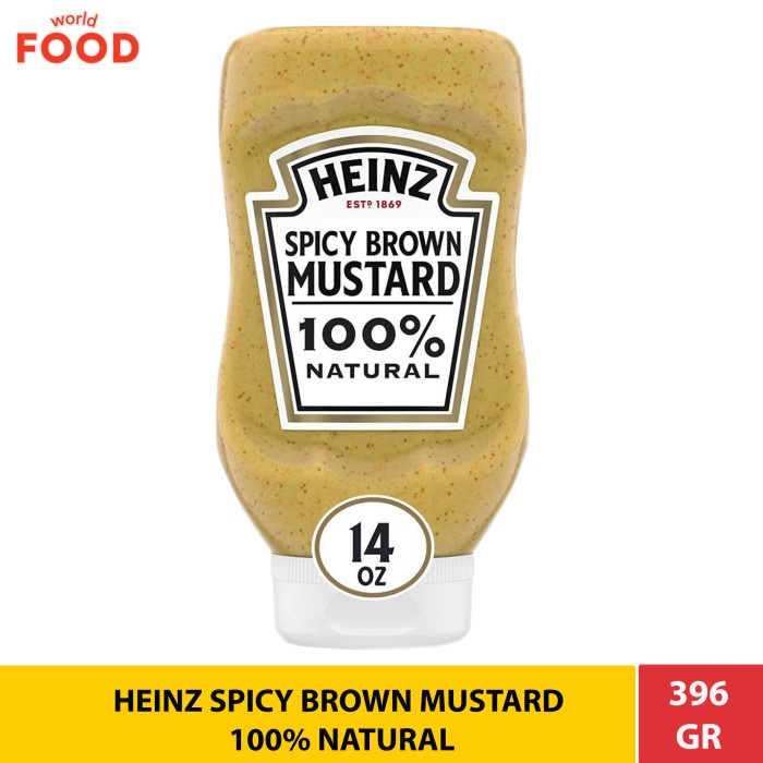 

HEINZ SPICY BROWN MUSTARD 100% NATURAL