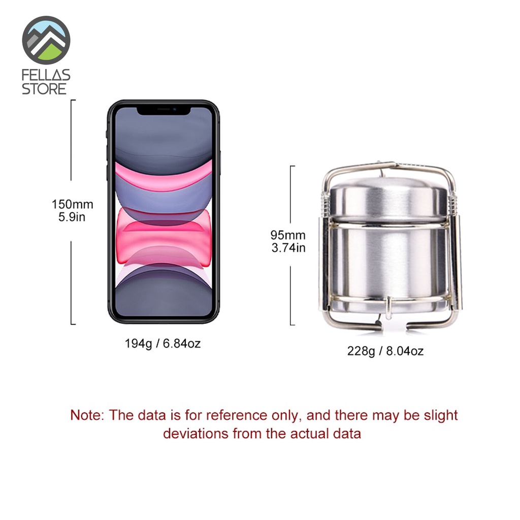 Widesea - Stainless Steel Liquid Alcohol Stove