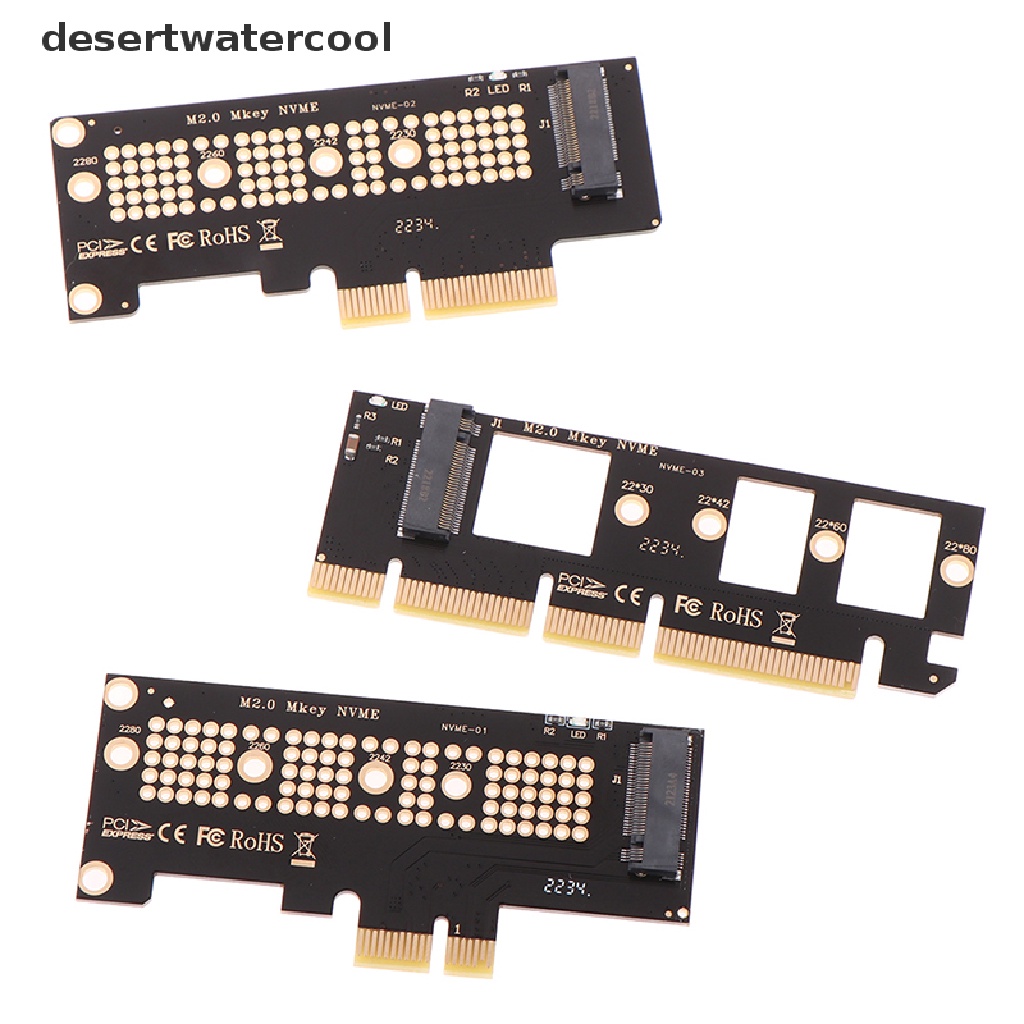 Deid 1 Set Adapter Card M.2 NVMe SSD Ke PCIE 3.0 X16 / X8 / X4 / X1 Untuk Komputer Desktop