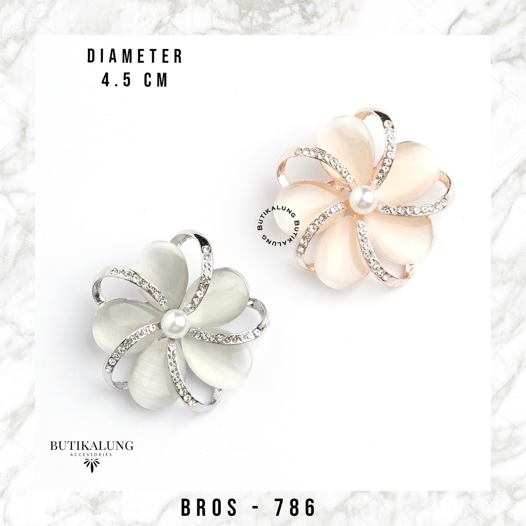 Bros Hijab Bross Peniti Brooch Jilbab Aksesoris Fashion Wanita Perhiasan Muslim BUTIKALUNG 786