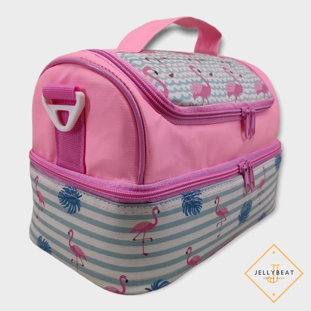 Tas Susun Medium FLAMINGO / Tas Slempang Smiggle / Lunch Bag Susun