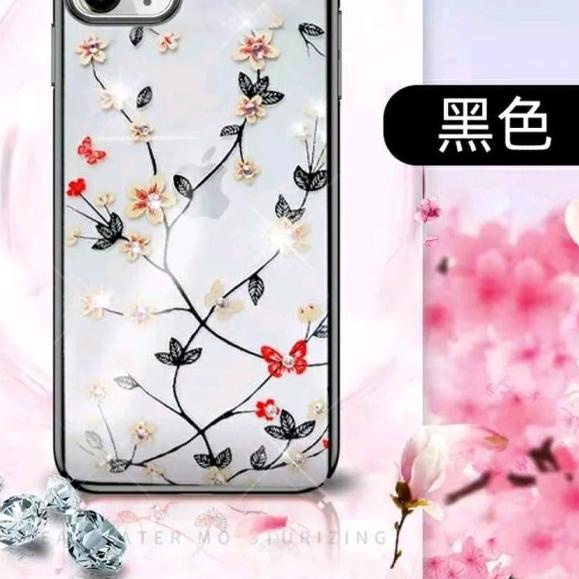 CASE IPHONE 11 / 11 PRO / 11 PRO MAX SULADA FLOWER MOTIF ORIGINAL - Hitam, IP 11