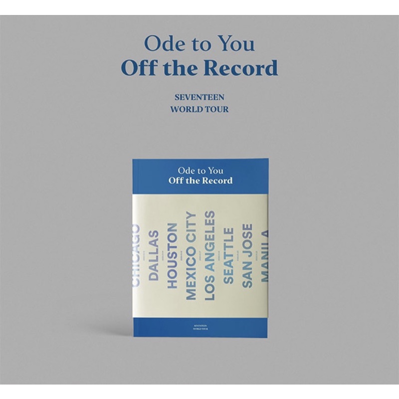 (PO KOREA) OFFICIAL SEVENTEEN ODE TO YOU OFF THE RECORD