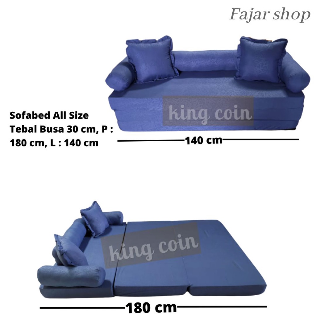 [Kingcoin] KASUR BUSA POLOS SOFA BED KURSI TAMU MINIMALIS 140X180X10 CM BUSA TEBAL MODEL BARU