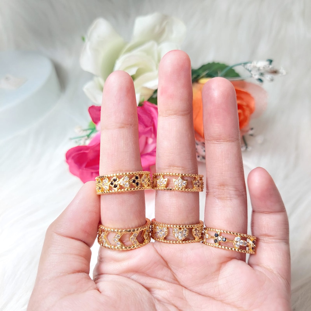 Cincin  Xuping Dewasa_ Perhiasan Cincin Permata Xuping