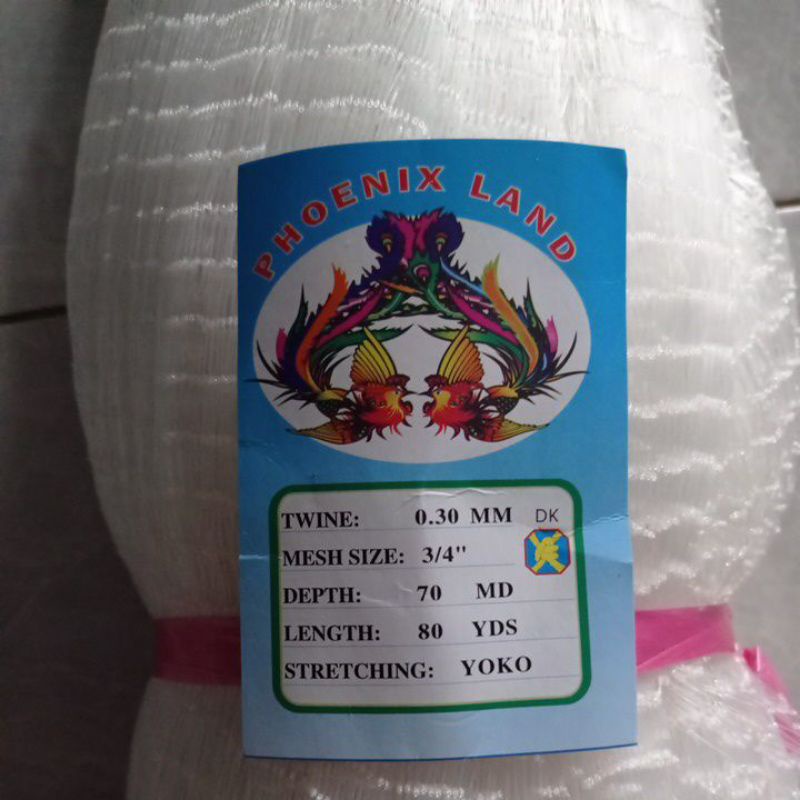 Jaring ikan senar 0.30 3/4 inchi 70md/80yds yoko jaring bahan jala jaring bahan anco jaring ikan kec