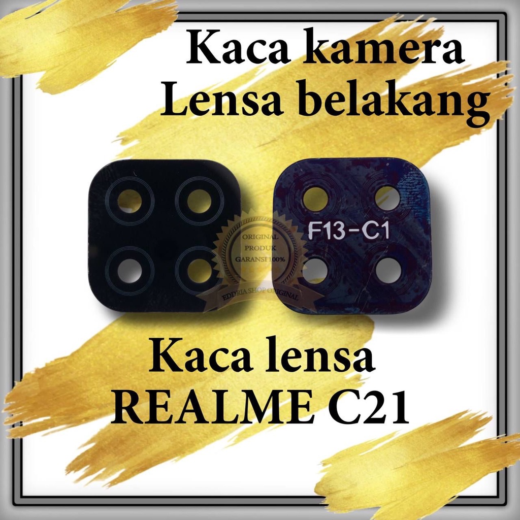 KACA LENSA KAMERA BELAKANG REALMI C21 FREE LEM