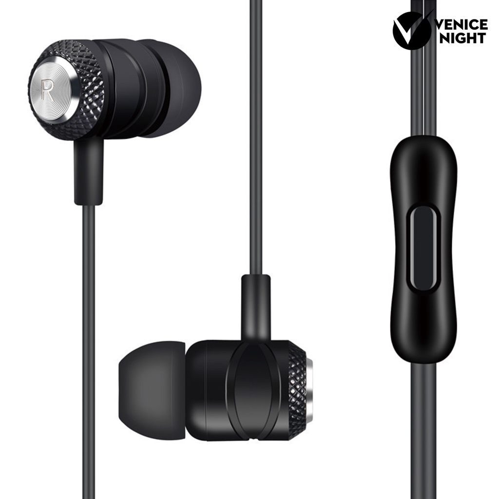 (VNEP) (Berkabel) Universal In-ear Cord Music Subwoofer Earphone untuk Smart Phone Komputer Tablet