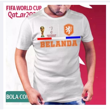 KAOS BOLA TEAM BELANDA/KAOS DISTRO /KAOS BAJU PIALA DUNIA QATAR 2022/