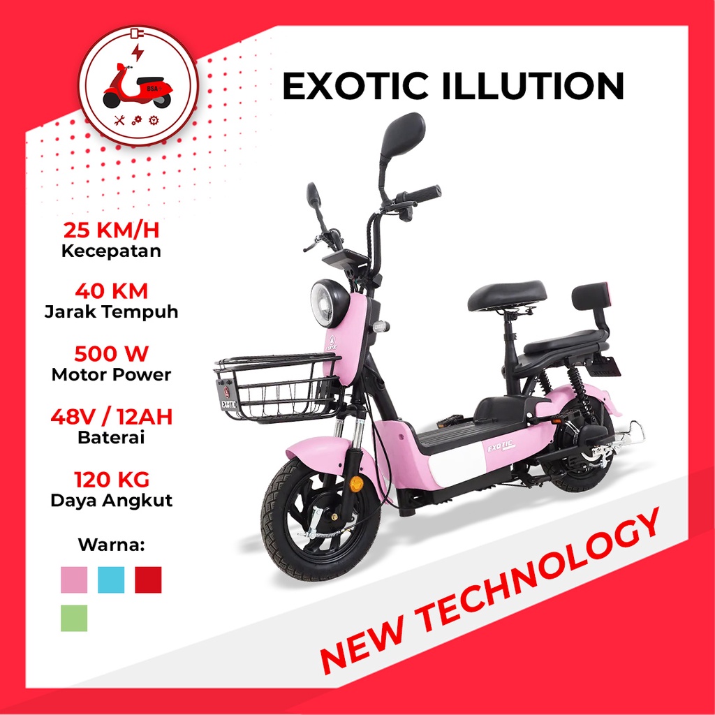 SEPEDA LISTRIK E-BIKE EXOTIC ILLUTION BY PACIFIC