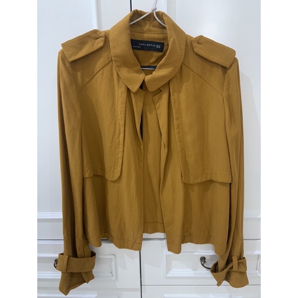 zara crop blazer