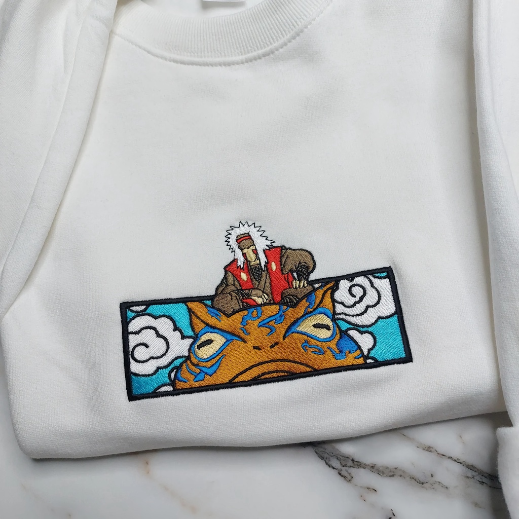 Crewneck Jiraiya Embroidery Anime Manga Naruto Premium Unisex