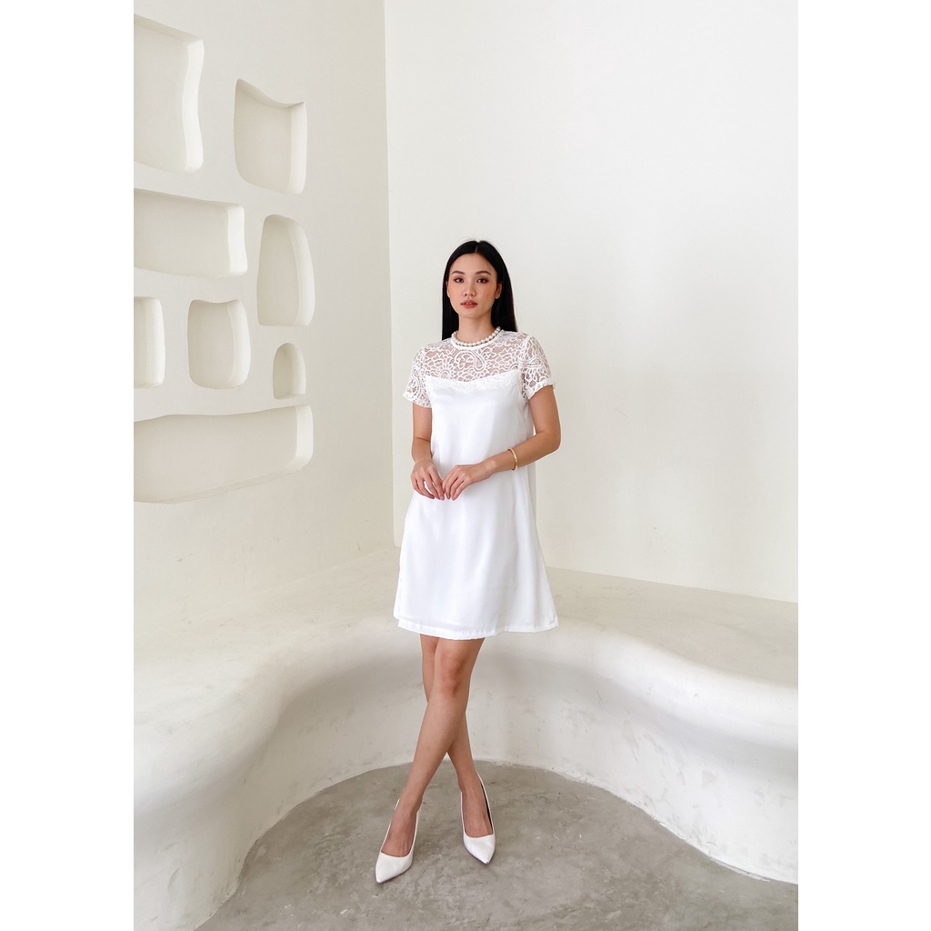 Holly dress - drees dres natal kondangan korea wanita perempuan cewe cewek kekinian