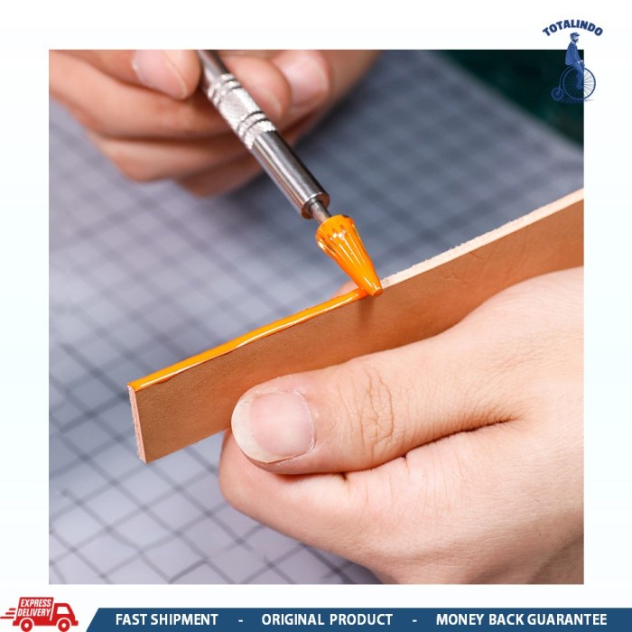 

Leather Edge Dye Roller Pen Pen Cat Pinggiran Kulit Bahan Kuningan