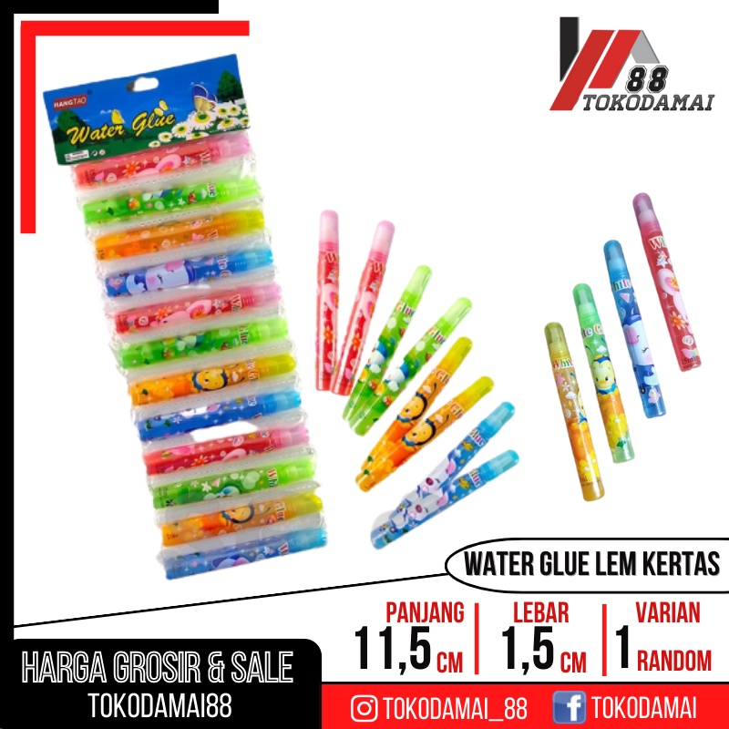 WATER GLUE 15ml - lem glue renteng/lem kertas glue/perekat