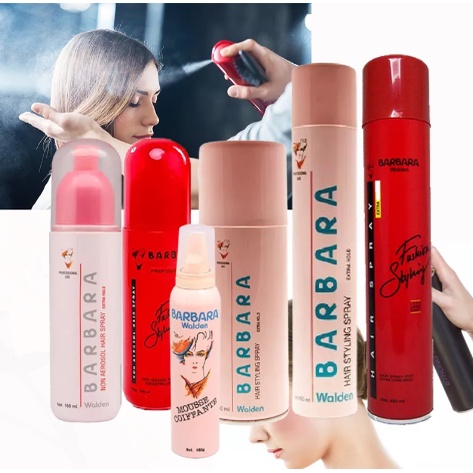 Barbara Walden Hair Styling Spray Rambut Extra Hold | Extra strong 80 | 150 | 280 | 450 ml