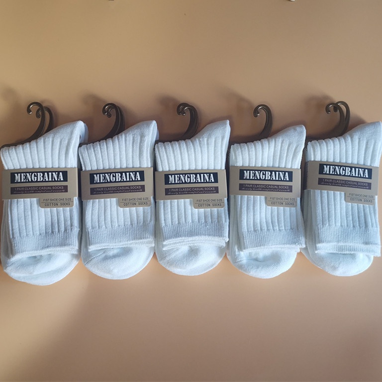 Kaos Kaki Musim Semi /Winter Cewek Di atas Mata Kaki Bahan Katun