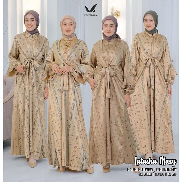 LATSHA MAXY // GAMIS WANITA JUMBO // MAXY JUMBO MOTIF // DIOR SILK PREMIUM LD 110 // BUSUI FRIENDLY 