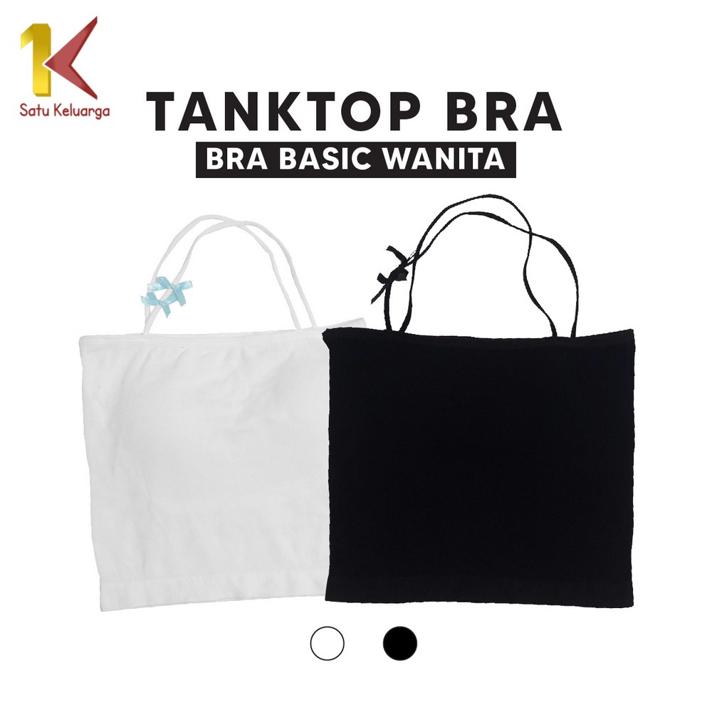 1K Crop TankTop Atasan Wanita Model Tali Pita Tali Silang Belakang P113 Tank Top Bra Cup BH Singlet 