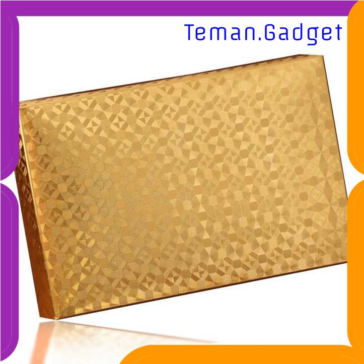 TG-MAN Kartu Remi Poker Lapisan Gold Foil - TH73A