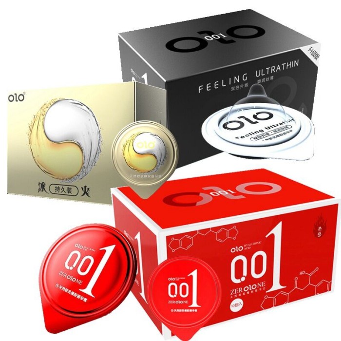 OLO KONDOM 0.01 SUPER TIPIS KONTRASEPSI TAHAN LAMA 10 PCS / BOX HIGHT QUALITY