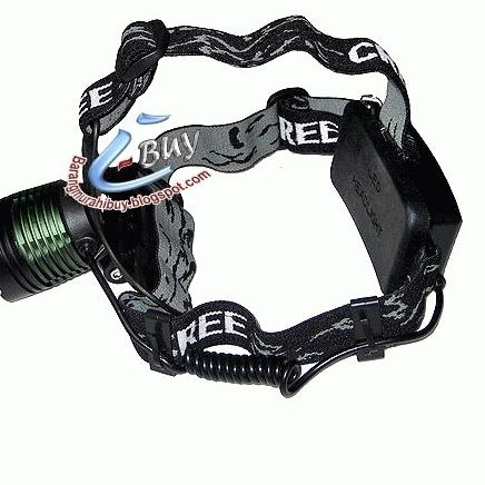 Senter Kepala Super terang dan Murah, Senter Kepala Cree LED XML-T6