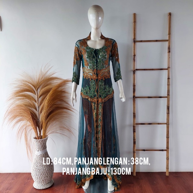 kebaya hijau botol/kebaya pesta/kebaya pengantin