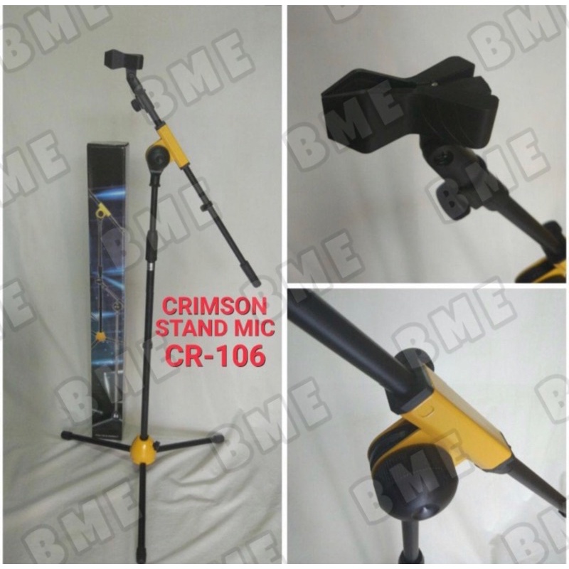 Stand Mic Lantai Full Besi Crimson CR-106