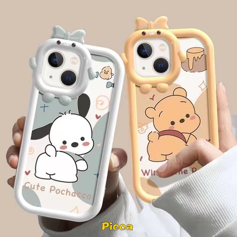 Case Lensa Monster 3D Realme C33 C33 C31 C30 9 9Pro+8 8Pro 7 8i C21 C25Y C35 C25 9i C20A C12 C11 C20 C3 C2 C25s C21Y C17 C15 5i 6i 7i 5s 5 Kartun Pochacco Winnie the Pooh &lt;Unk&gt;