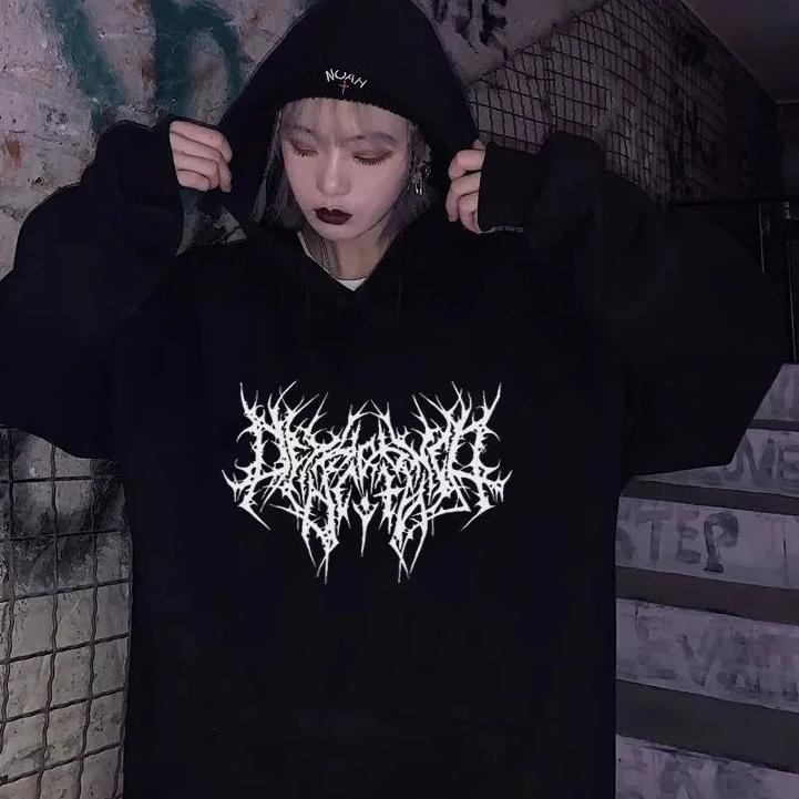 Langsung Kirim KA Hoodie Pria Wanita Dark Art Atasan Fleece Tebal Terbaru Korean Syle Original Distr