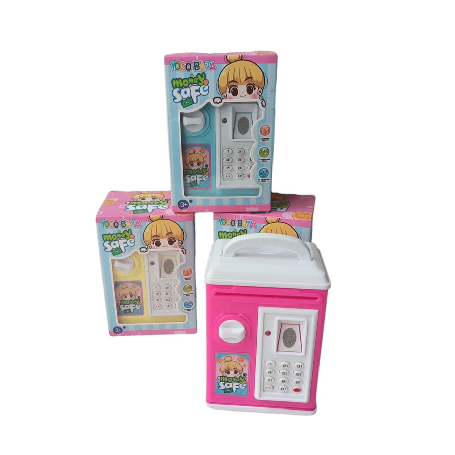 TERLARIS - Mainan Anak Money Safe Celengan Tabungan Mini Brankas YA3 /mainan menabung anak /mainan edukasi /mainan monotoring anak /kado mainan anak