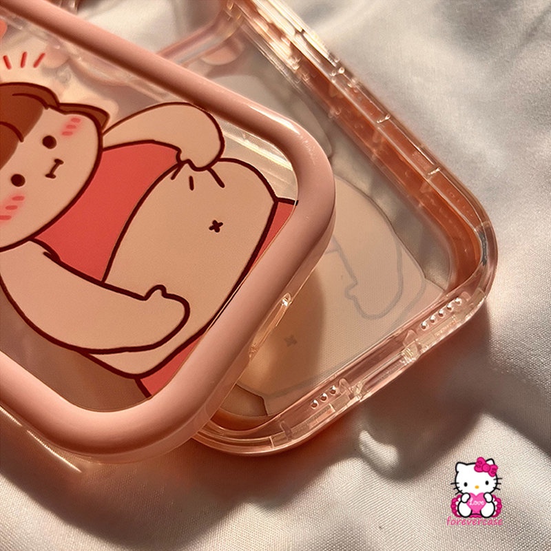 Soft Case Desain Kartun Little Monster 3D Untuk iPhone 7Plus 8Plus XR 11 12 13 14 Pro MAX 6 14 6S Plus X XS MAX SE 2020