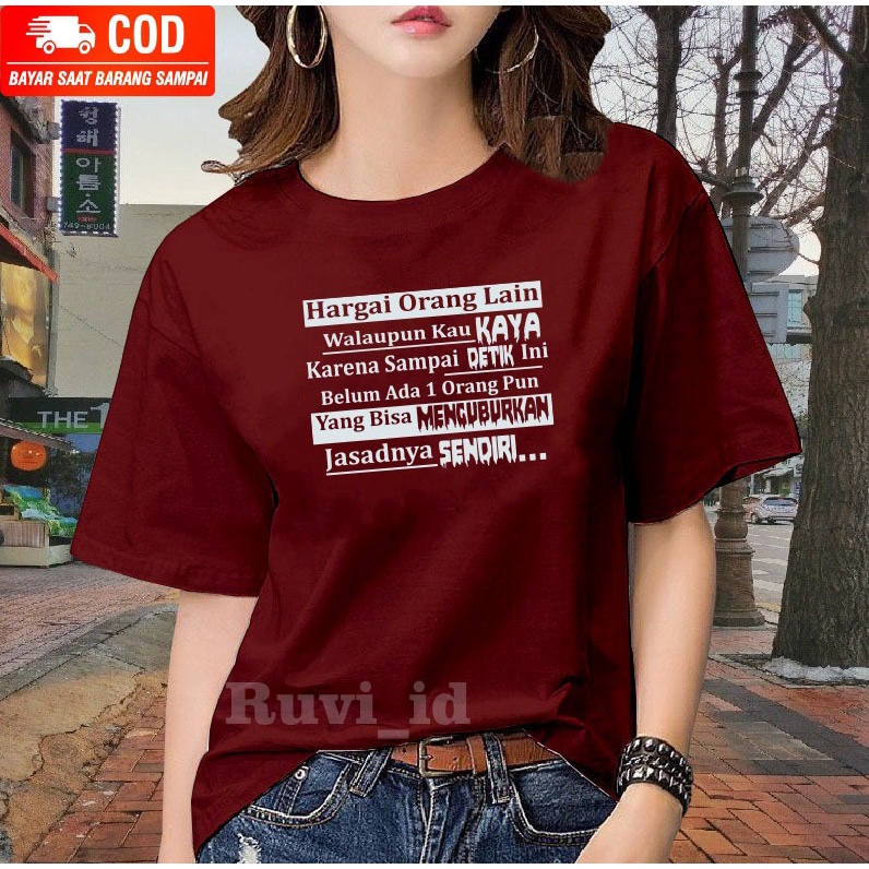 Ruvi_id-KAOS DISTRO / BELI 3 GRATIS HEADSET EXTRA BAS / KAOS WANITA / WANITA KOREAN STYLE LENGAN PENDEK / KAOS TERLARIS / KAOS WANITA KEKINIAN / BAJU TRENDY / KAOS OBLONG / KAOS OVERSIZE / BLUS / T-SHIRT / BAJU IMPORT / BAHAN KATUN / KAOS MURAH