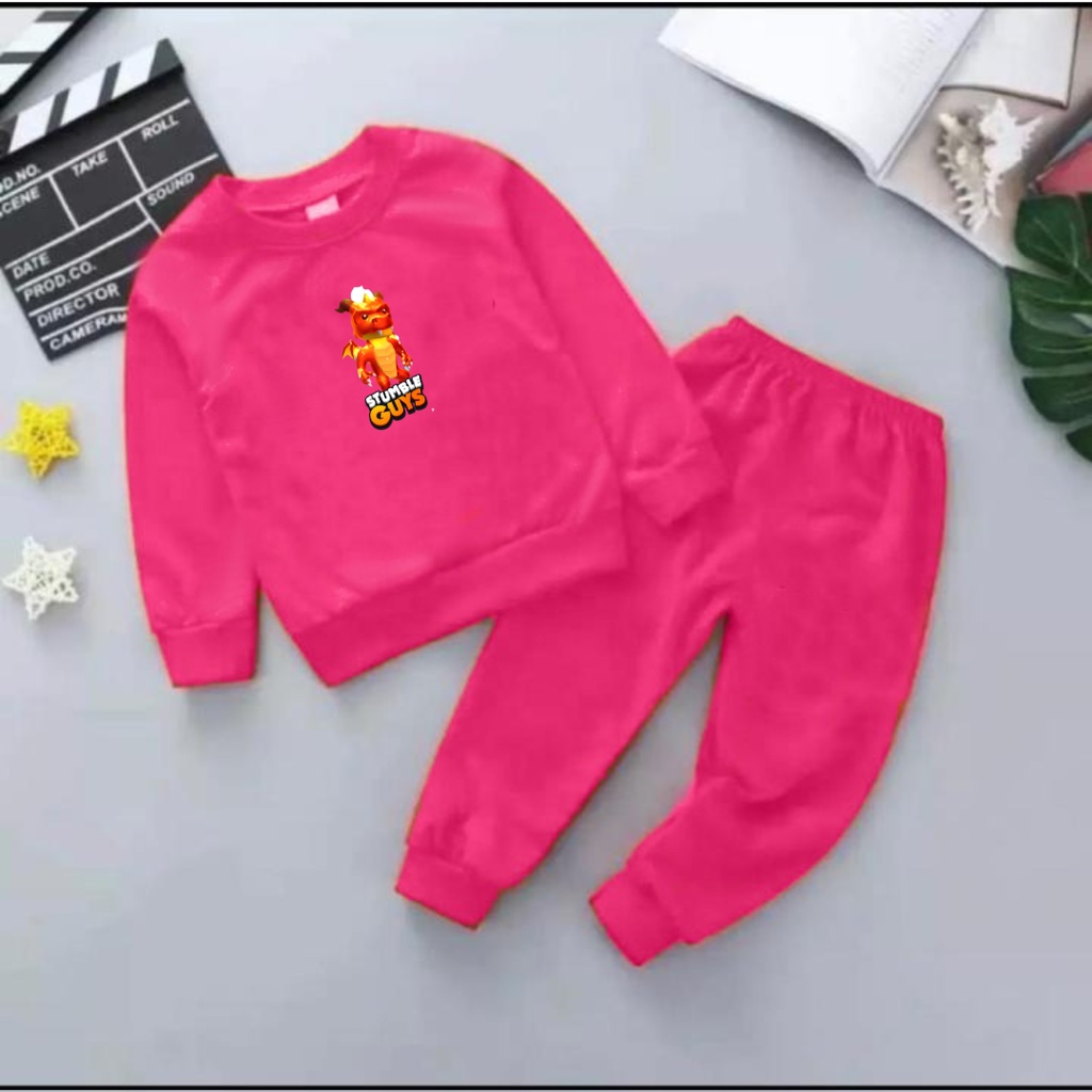 Setelan Sweater Anak Stumble Dragon Basic Oblong/Set Sweater Anak