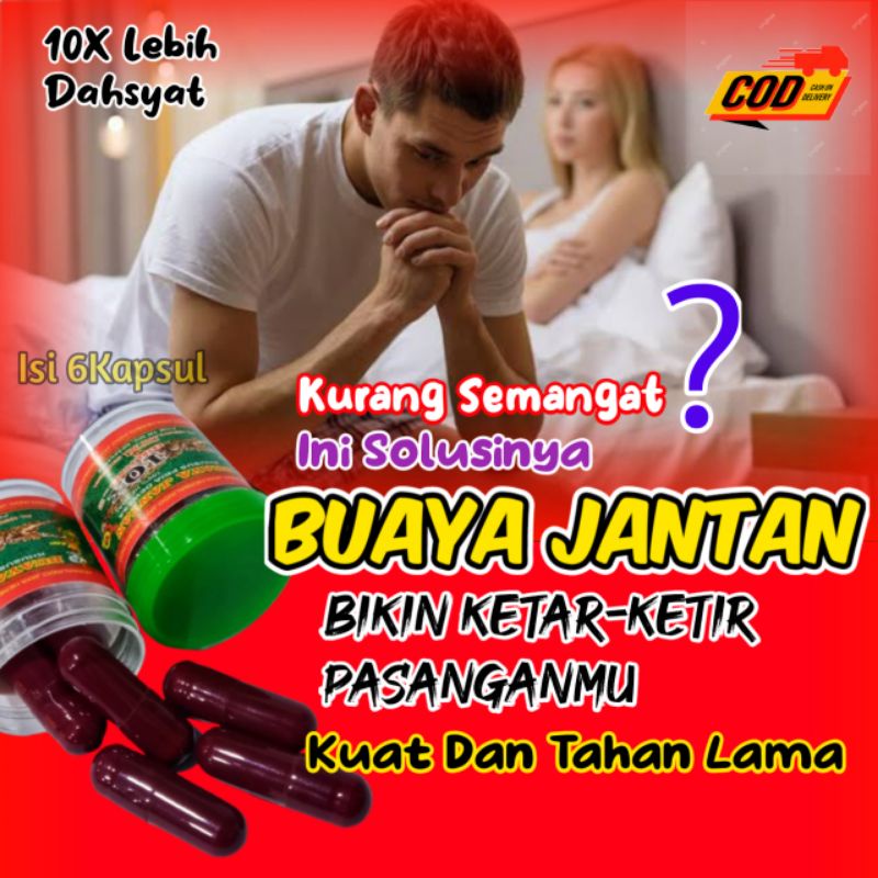 Obat Kuat Pria Tahan Lama Kapsul TEMPUR Buaya Jantan Herbal