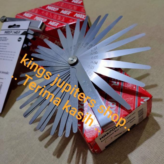 32 BLADES SETEL STEL KLEP MAXPOWER FULLER PULER FEELER THICKNESS GAUGE