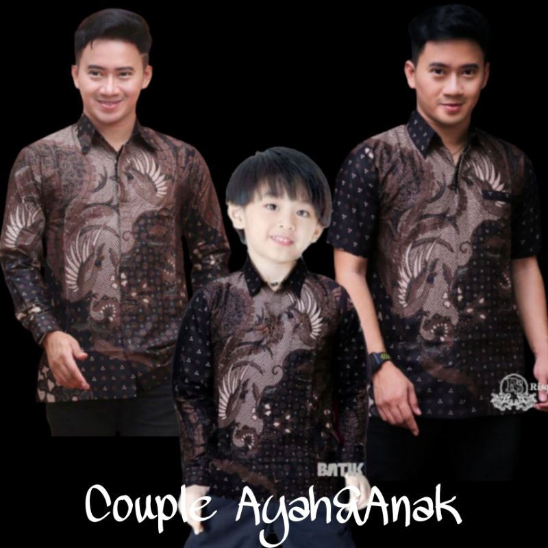 TERBARU Couple sweet || couple batik ayah dan anak cowok BATIK cucak rowo/couple jumbo