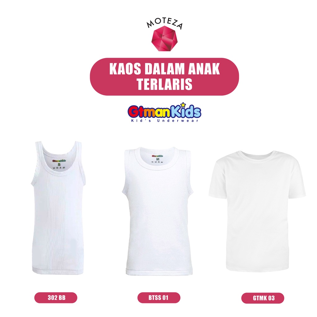 Moteza Kaos Dalam Anak GT Man - 302 BB / BTSS 01 / GTMK 03