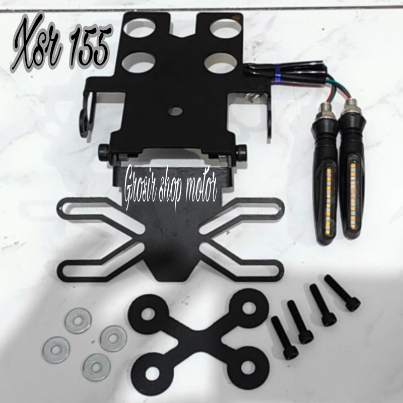 Paketan sen led runing plus tail tidy Xsr 155 Xsr155 / Sein led plus dudukan plat belakang Xsr155 Xs